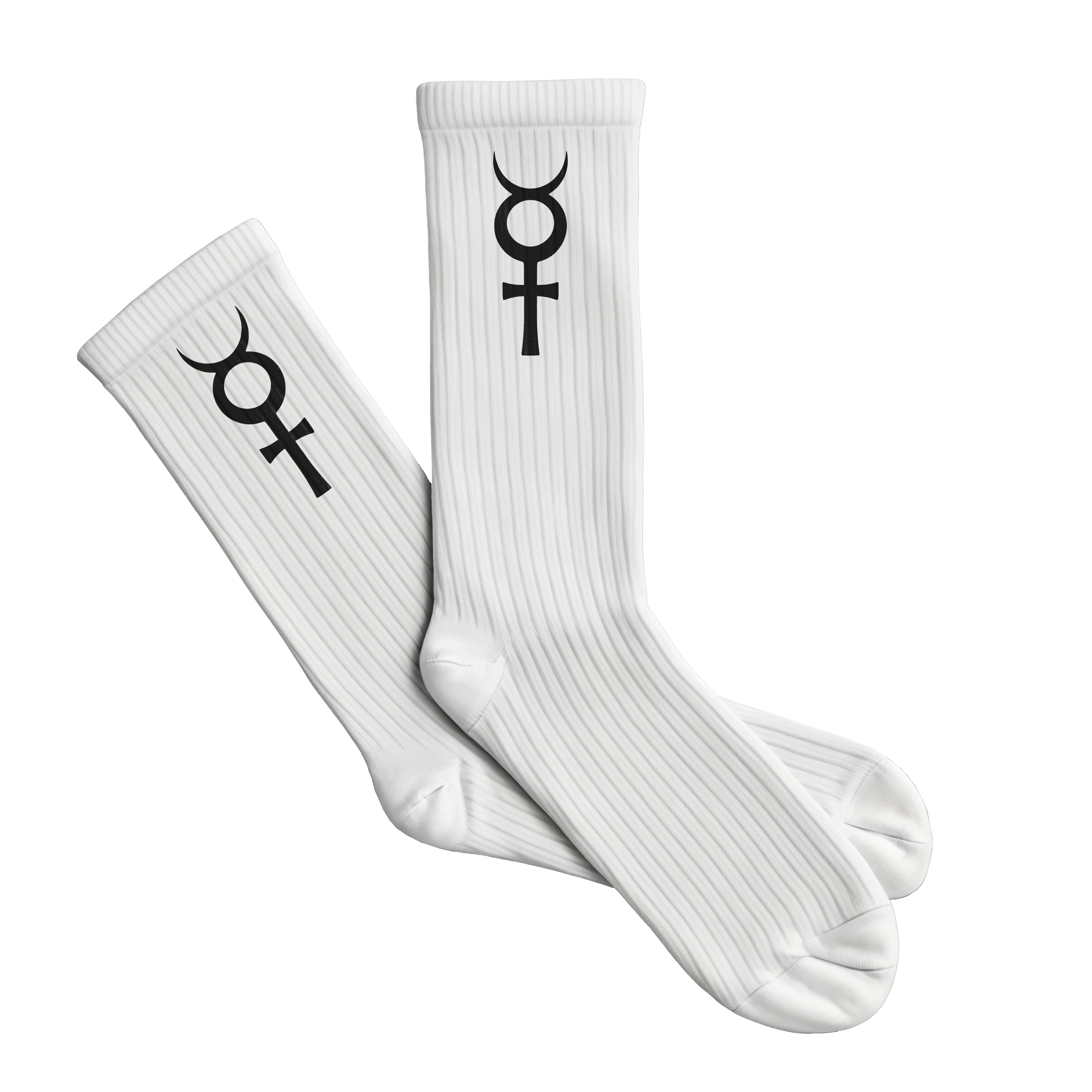 White Logo Socks